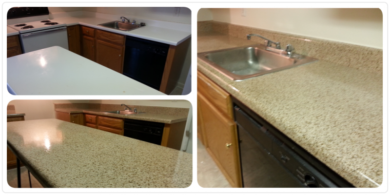 River Road Terrace Apartment Counter Resurface