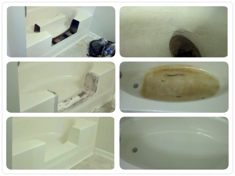 Twin Hickory Bathtub Bottom Repair and Tub Cut